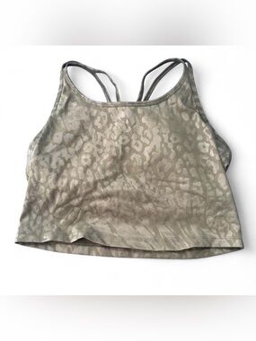 Calvin Klein Olive Green Animal Print Razorback Athletic Tank